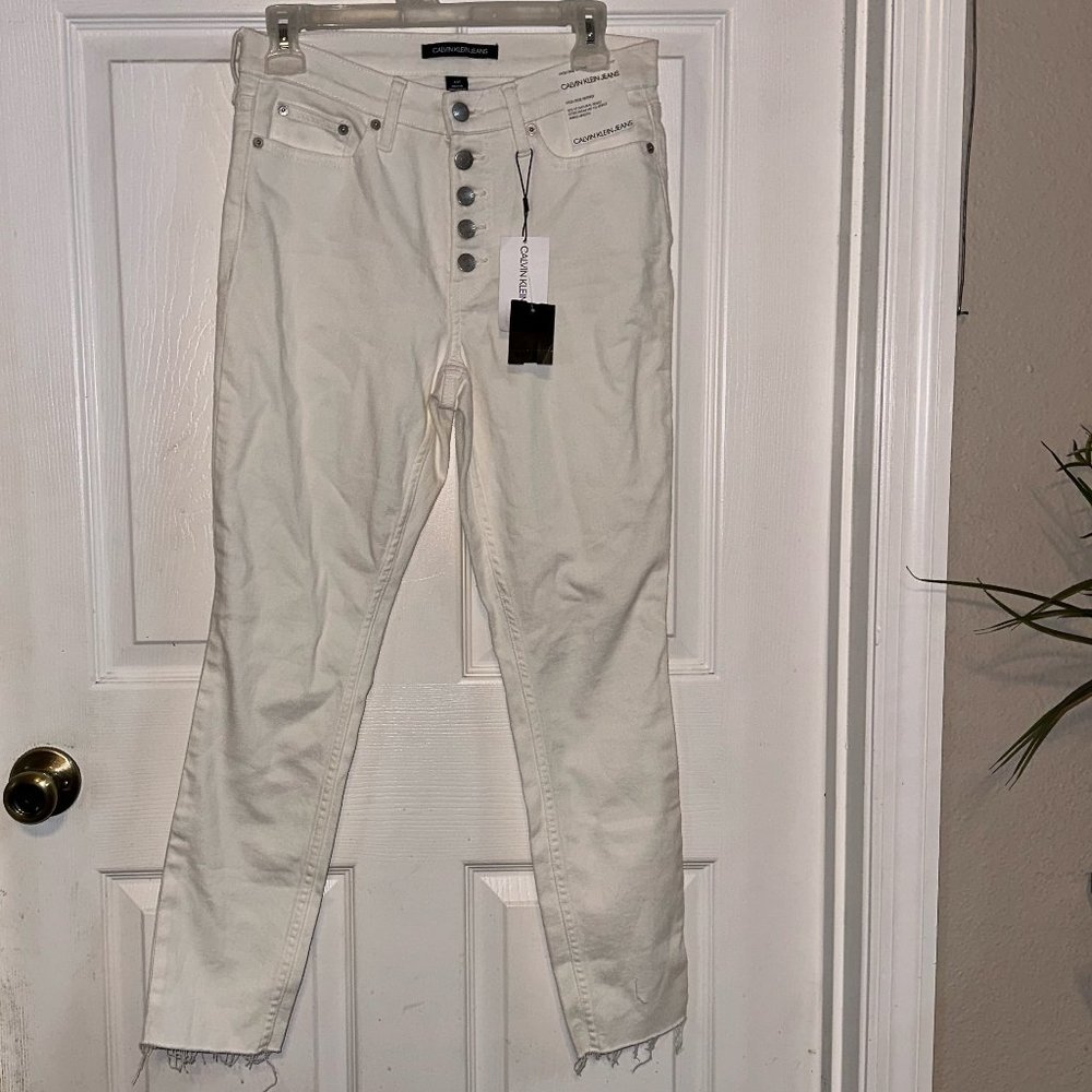 NWT High Rise Skinny Jeans by Calvin Klein Size 4/27 - Picture 1 of 3